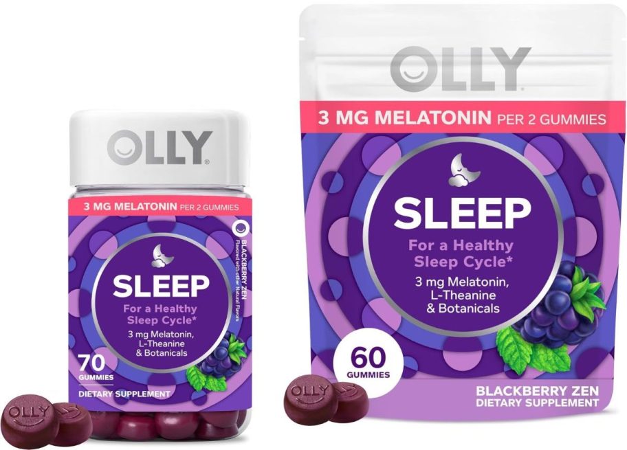Olly Sleep Gummies 70-Count and 60-Count Refill