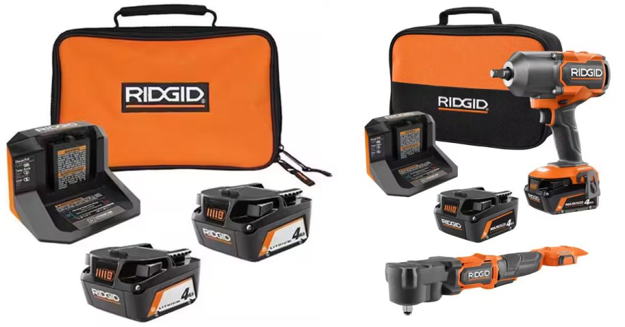 ridgid battery set and tool set