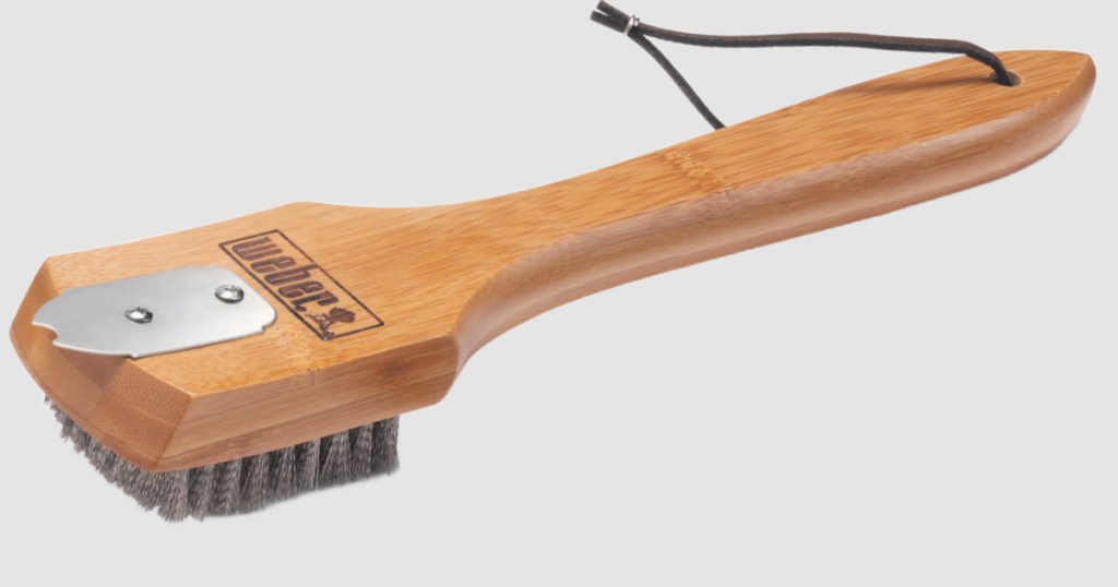 Wooden Weber grill brush