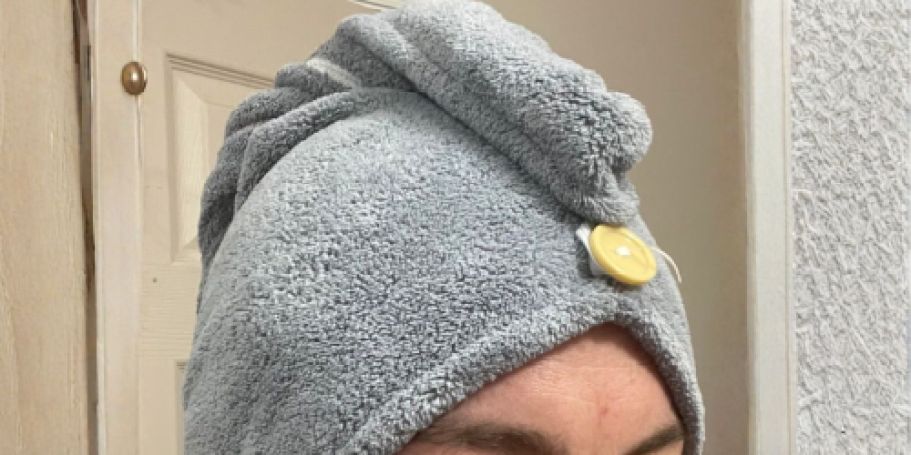 Microfiber Hair Towels 3-Pack Only $5 on Amazon (Reg. $10)