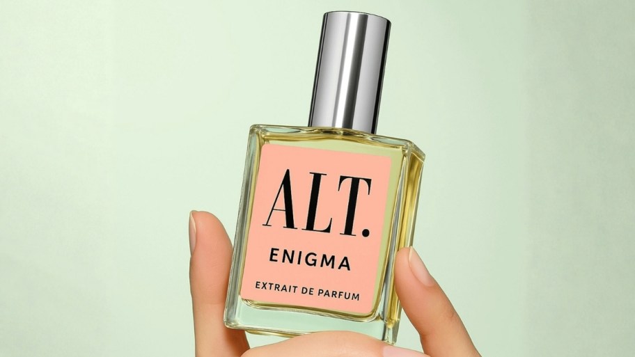 a bottle of ALT designer inspired perfume