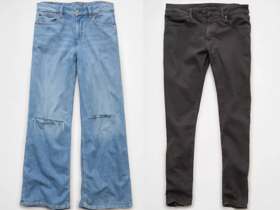 blue and gray jeans 