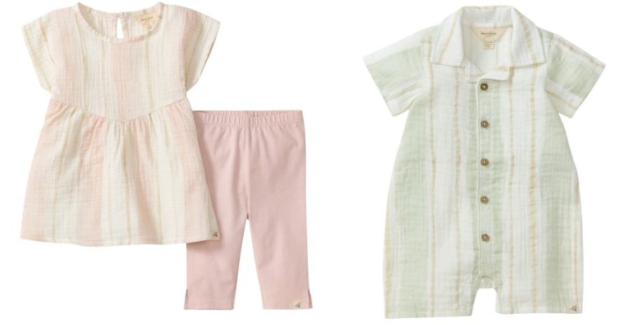 burt's bees baby set and romper