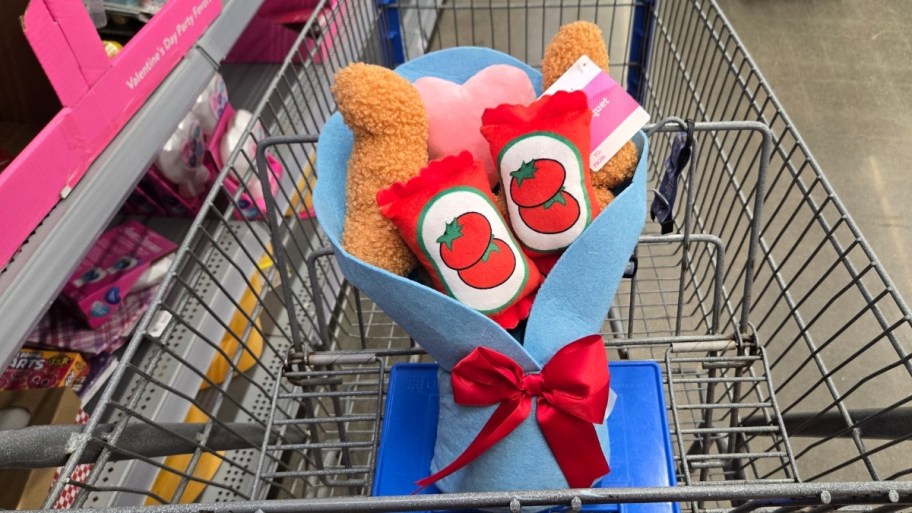 a chickent nugget valentines bouquet