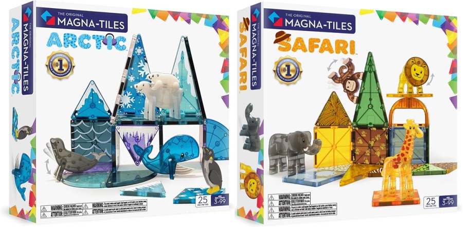 magna tiles arctic and safari sets 