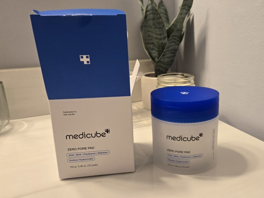 medicube Daily Toner Pads on counter