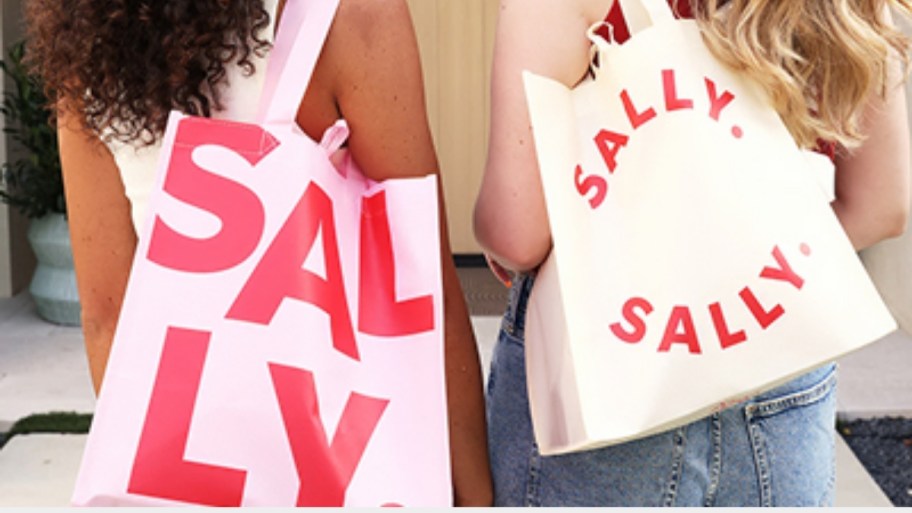 two women with sally beauty shopping bags