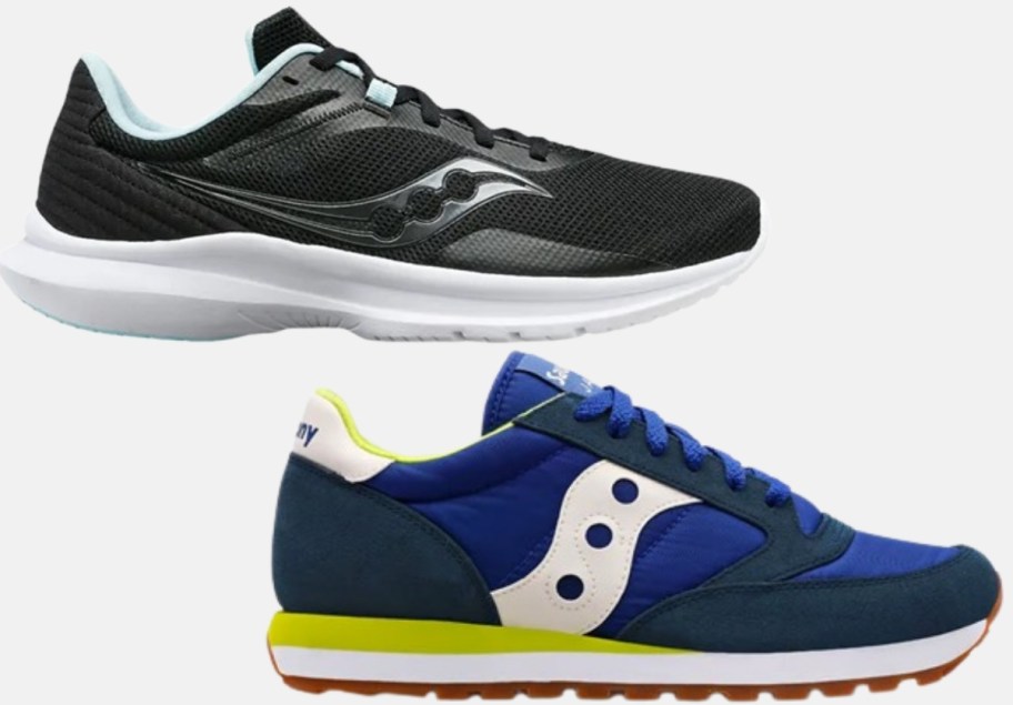 saucony sneakers in two styles