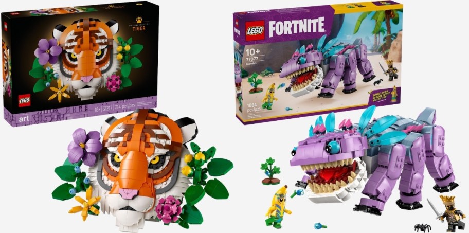 tiger and fortnite lego sets