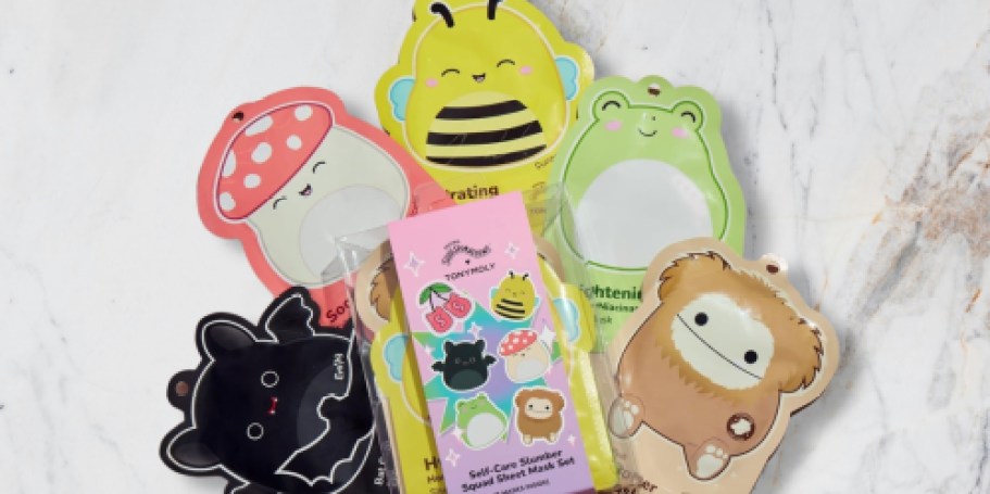 TONYMOLY x Squishmallows Face Mask 5-Piece Set Just $7.50 Shipped on Amazon (Reg. $15)