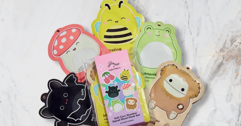 TONYMOLY x Squishmallows Face Mask 5-Piece Set Just $7.50 Shipped on Amazon (Reg. $15)
