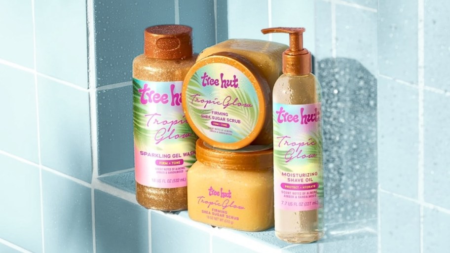tree hut tropic glow 4 piece gift set