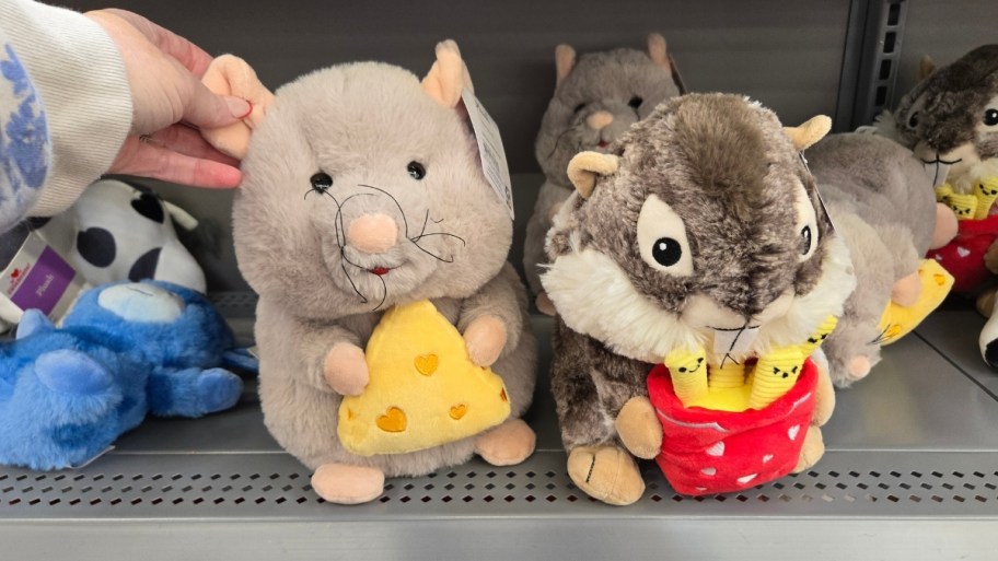 two valentines themed plush toys