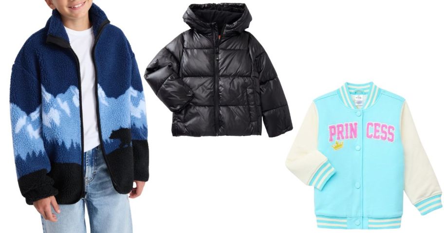 three kids jackets