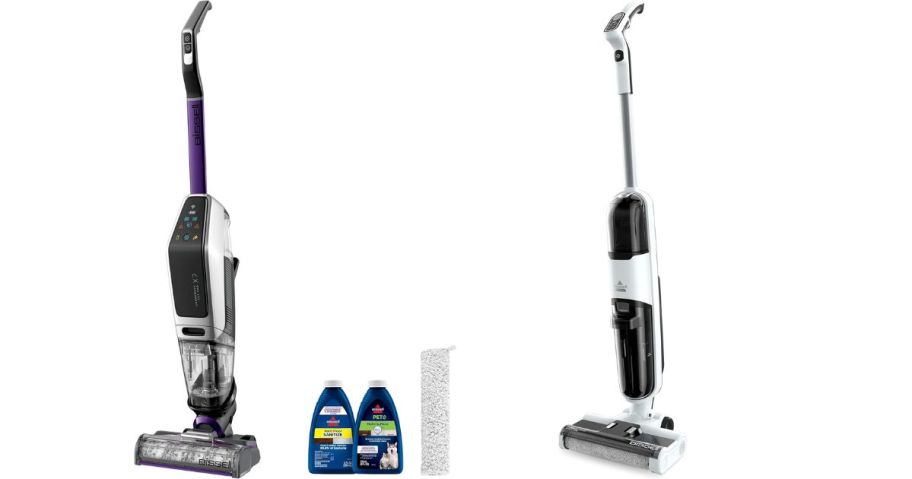 stock image of two different woot vwet/ dry vacuums 