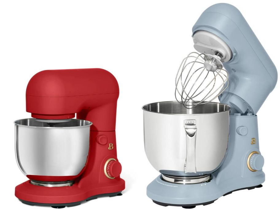 Red and Blue Beautiful Stand Mixers by Drew Barrymore in 3.5qt & 5.3qt sizes