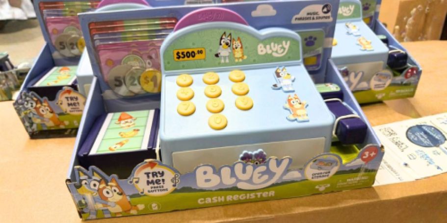 Bluey Cash Register Playset Only $12 on Amazon & Walmart (Reg. $22)