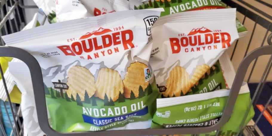 Boulder Canyon Kettle Chips 18-Count Variety Pack Only $8 Shipped on Amazon
