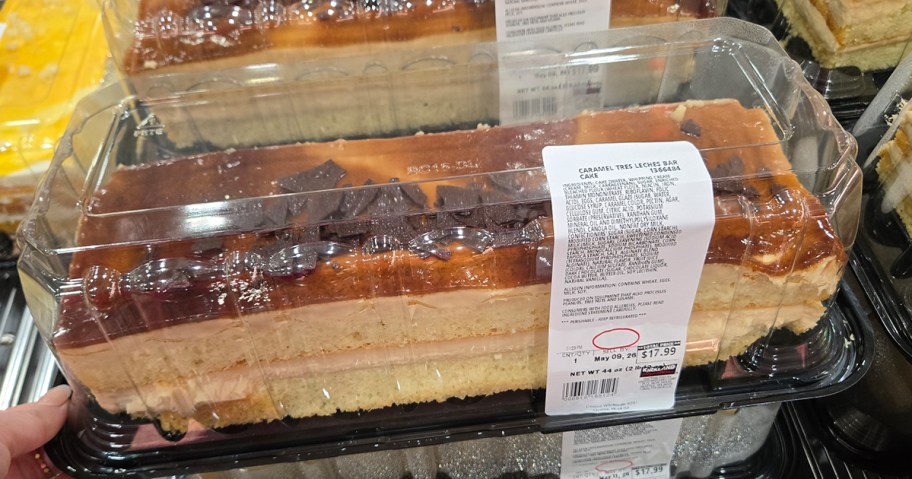 Caramel Tres Leches Bar Cake