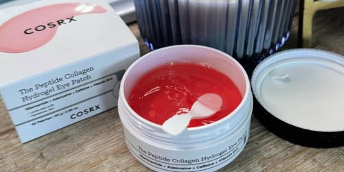 COSRX Pink Peptides Collagen Hydrogel Eye Patches 60-Ct Just $15 Shipped on Amazon