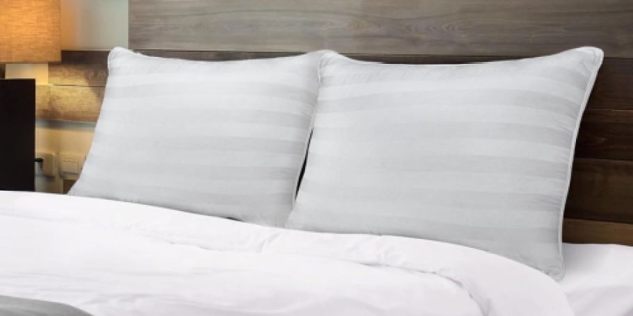 Queen Size Bed Pillows 2-Pack JUST $19.99 on Amazon (Reg. $80)