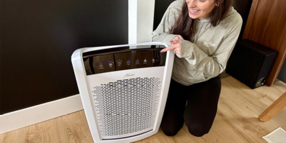 $120 Off Large Hunter HEPA Air Purifier (Filters 99.97% of Particles)
