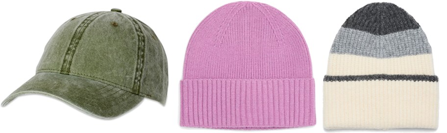 three hats in a row