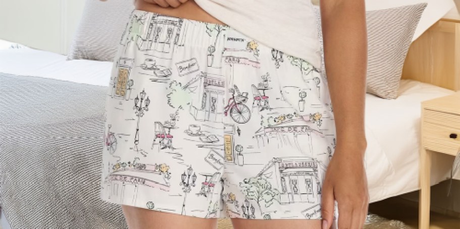 Joyspun Women’s Boxers in NEW Prints on Walmart.com (Paris, Dogs, Flowers & More!)