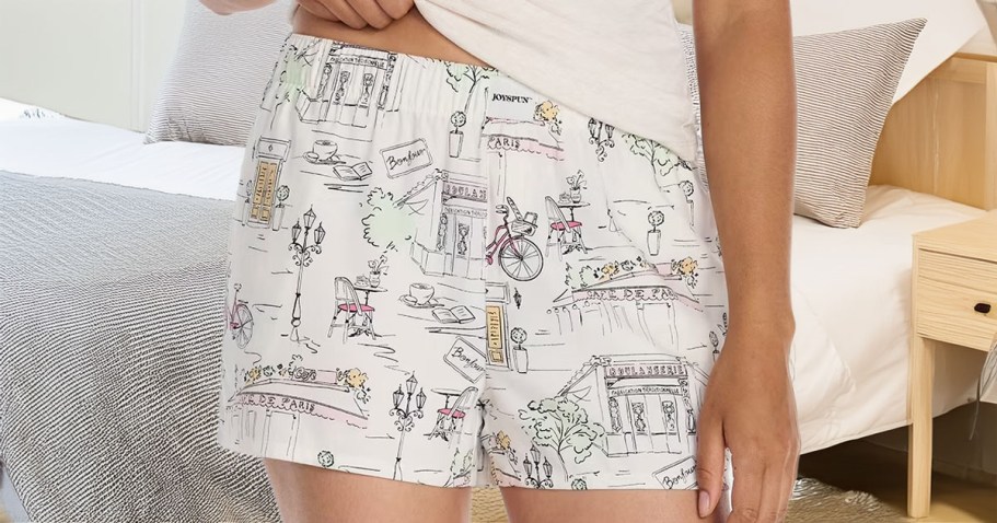 Joyspun Women’s Boxers in NEW Prints on Walmart.com (Paris, Dogs, Flowers & More!)
