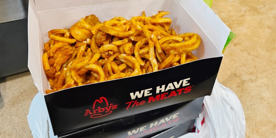 arbys box full of fries
