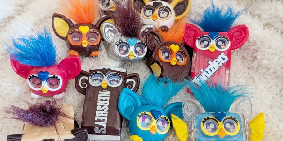 candy themed furby mini figures 