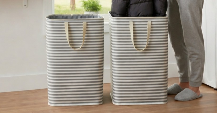 Collapsible Laundry Basket 2-Pack ONLY $8.39 on Amazon (Reg. $20)