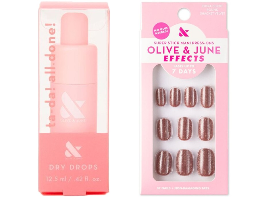 olive and june drops and press on nails