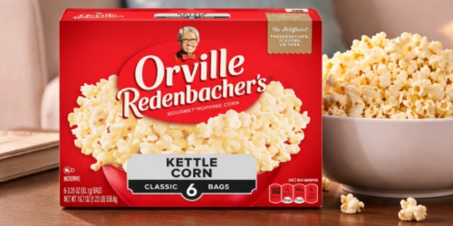 Orville Redenbacher’s Popcorn 6-Pack Only $2.86 Shipped on Amazon (Just 48¢ Per Bag!)