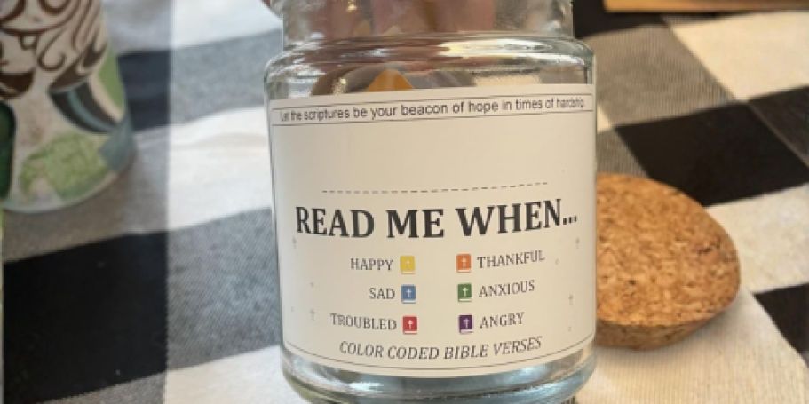 “Read Me When” Jar w/ 108 Bible Verses Just $4.99 on Amazon