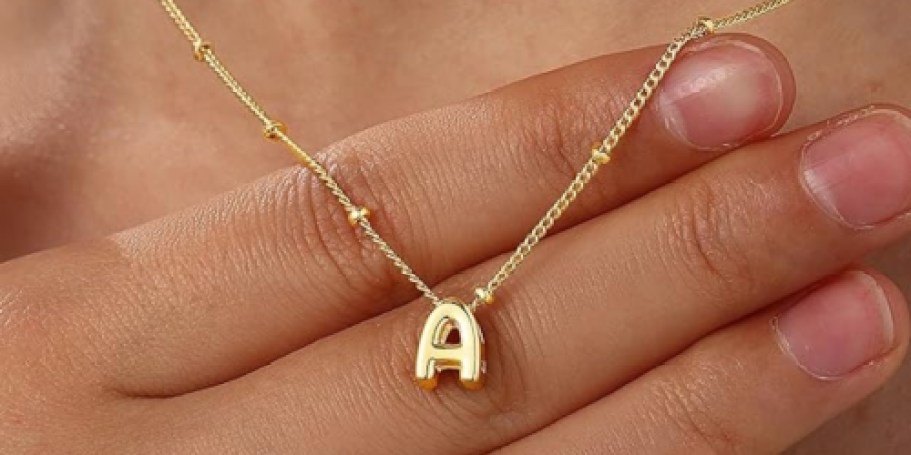 Initial Necklaces from $3.99 on Amazon (Reg. $16) | Sweet Gift for Mom