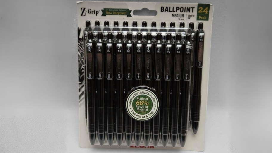 zebra pens 24 count in black ink