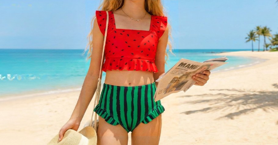 Up to 50% Off Girls Swimsuits on Amazon | Cute Styles from $9.89