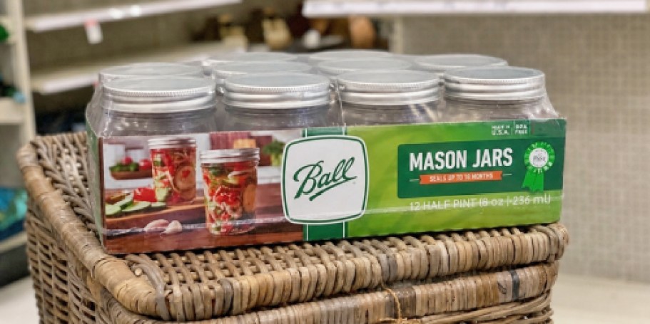 Ball Mason Jars 12-Pack Only $11.98 on Walmart.com