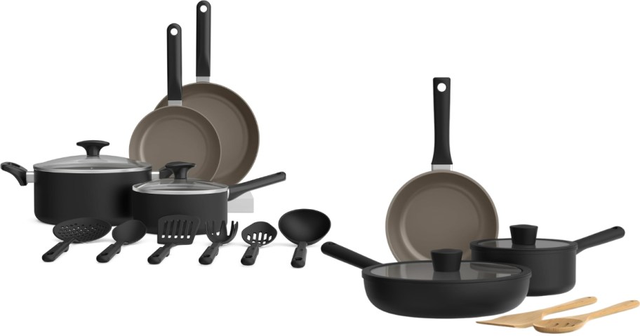 stock images of bella nonstick cookware sets with accessories 