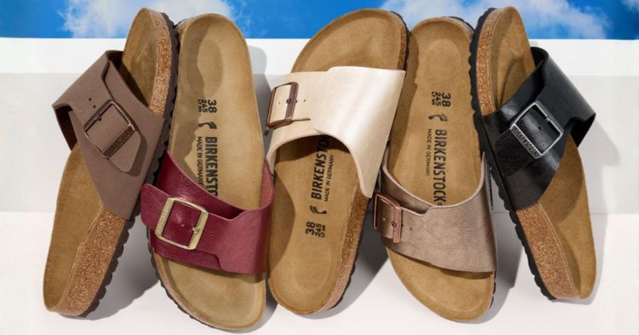 Birkenstock Catalina Slide Sandals on display