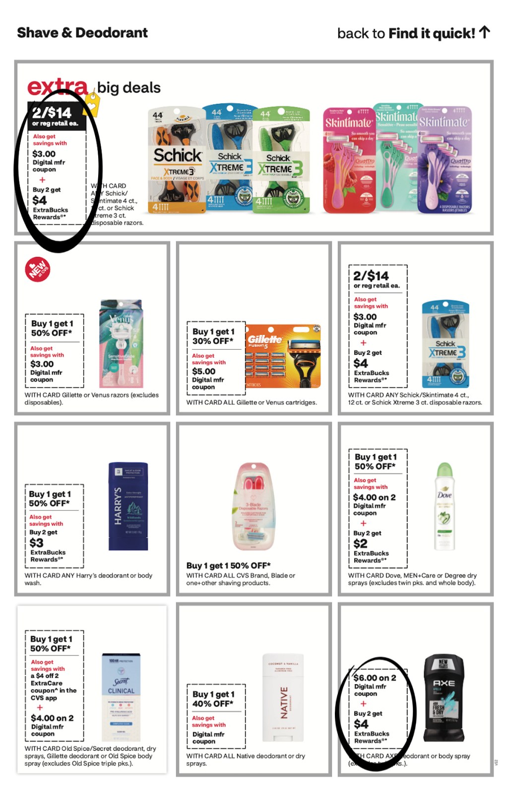 page from CVS ad