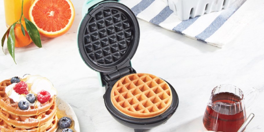 TWO Dash Mini Waffle Makers Just $9.98 on Amazon (Under $5 Each)