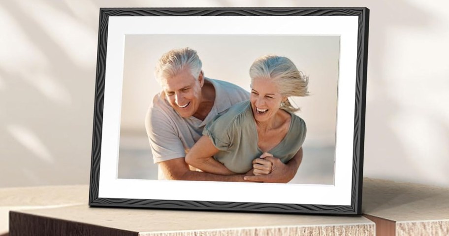 Digital Photo Frame sitting on a table
