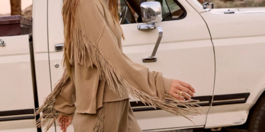 Up to 60% Off Trendy Aerie Sweatshirts (We LOVE This Fringe Style!)