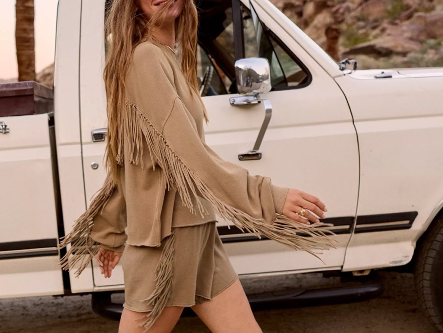 Up to 60% Off Trendy Aerie Sweatshirts (We LOVE This Fringe Style!)