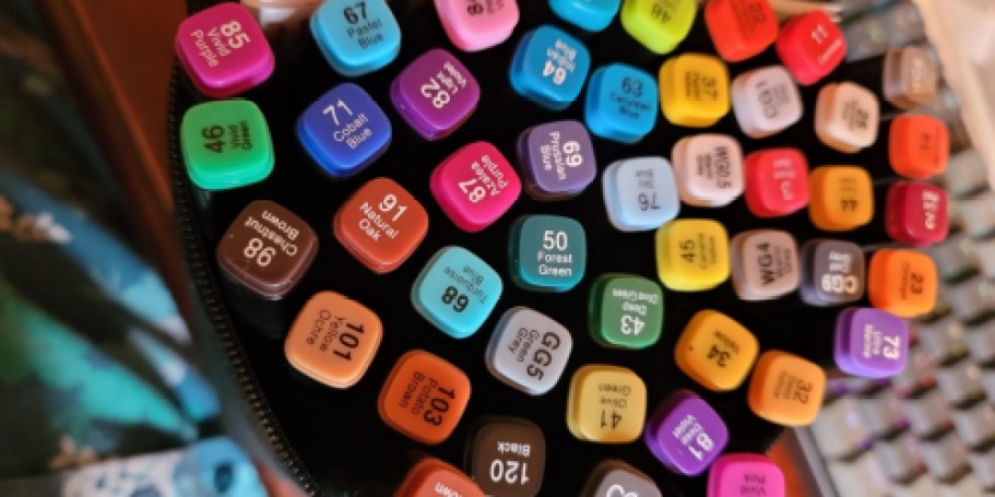 Alcohol Markers 80-Pack with Storage Case Just $9.49 on Amazon