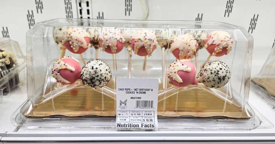Member's Mark Birthday Cake & Cookies & Cream Cake Pops 14-Count in store