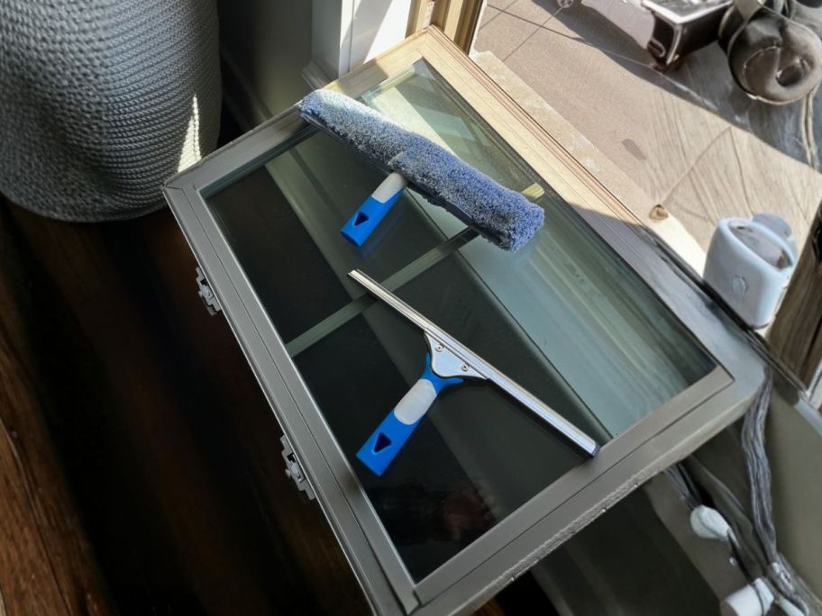 Mitclear Professional Window Cleaning Kit on window