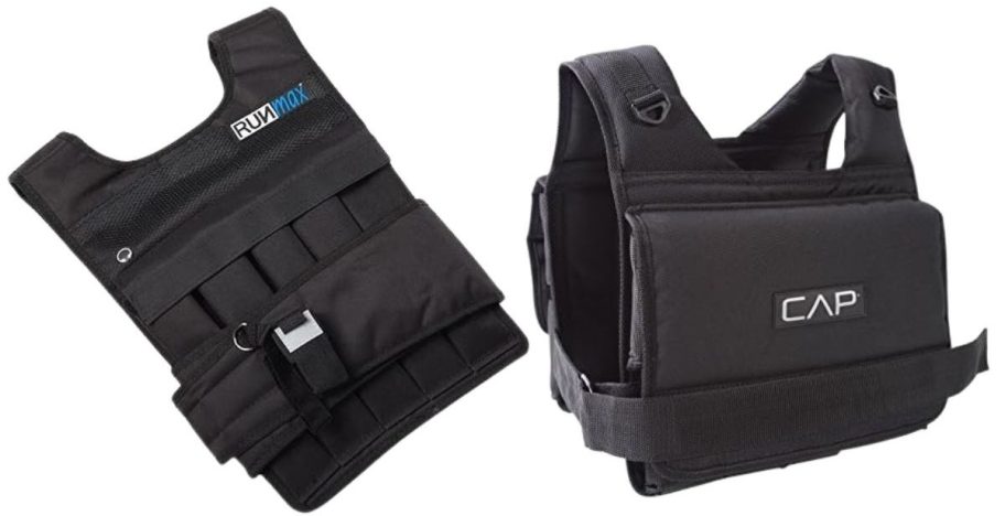 RUNFast 40lbs Pro Weighted Vest and CAP Barbell 20lbs Adjustable Weighted Vest